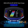 Car HUD Display OBD2 GPS Slope Meter Multifunction Overspeed Alarm