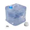 Portable Water Container Collapsible 10L/15L/20L Foldable Bucket for Camping Hiking