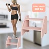 AMBIRD Wooden Step Stool, Two Step Stools Toddler 300 lbs