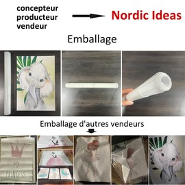 6 Posters Animals Children Pictures Giraffe Zebra Tiger Lion Elephant Leopard Tropical Leaves Forest Animals Decoration Baby Boy Girl A4 (21 x 30 cm) without Frame