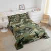 Feelyou Kids Camo Comforter Set Camouflage Airplane Pattern Comforter Cover