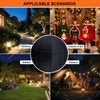 Upgraded 2 Pack Solar Light Replacement Top, 3.7 inch/ 94mm