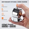 YOJOB Stitch Counters for Knitting and Crocheting, Metal Knitting Row