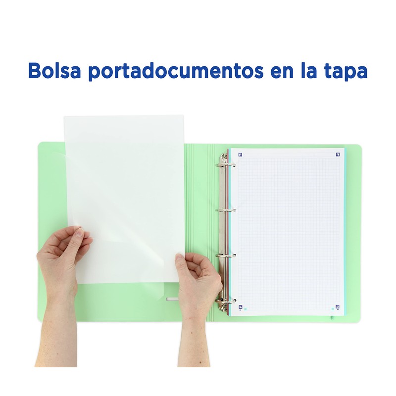 Oxford Live & Go 4 Ring Binder Polyfoam with Refill