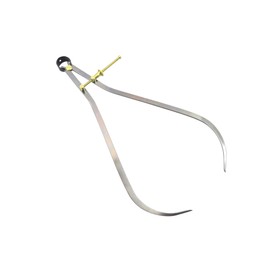 Taytools 467962 Toolmaker's “Yankee” Quick-Spring Nut, Rapid Adjust, Spring Outside Calipers OD Dividers, 0-12” / 300 mm Range, Brass Fulcrum and Fine Adjustment Mechanism, Flat Leg