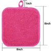 Paños desmaquillantes para cara, ojos, labios, almohadillas desmaquillantes reutilizables, paños