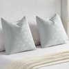 FUTEI Light Grey Chenille Decorative Throw Pillow Covers 26x26 Inch