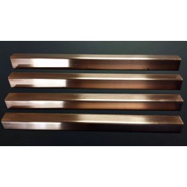 SRM  Copper Sheet Angle (4 pcs.) .027" 20oz. 22 gauge 1/2" x 1/2" x 8"