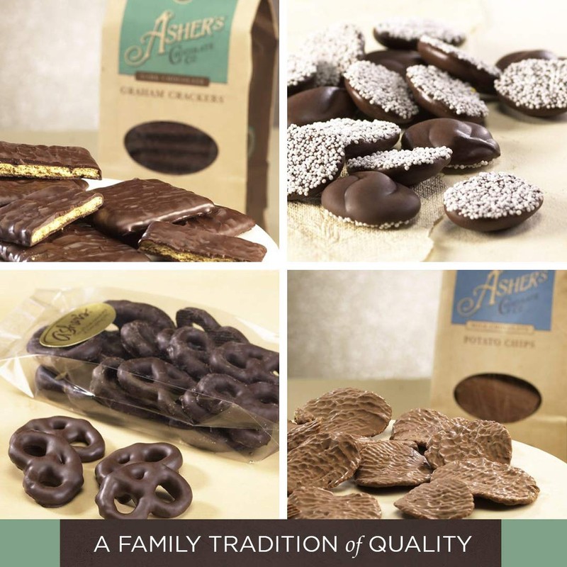 Asher's Chocolates, Milk and Dark Chocolate Assortment, Small Batches of
