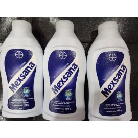 Bayer 3 PACK MEXSANA BAYER DEODORANT POWDER 5.6 OZ EACH 09/2025 FOR ALL  FAMILY MEXICO