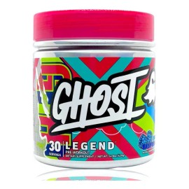 Preentreno Legend Blue Raspberry 30 Serv Ghost. Sabor Mora azul