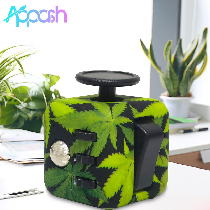 Appash Cube Fidget Toy Stress Anxiety Pressure Relieving Toy[Gift Idea](Leaves)