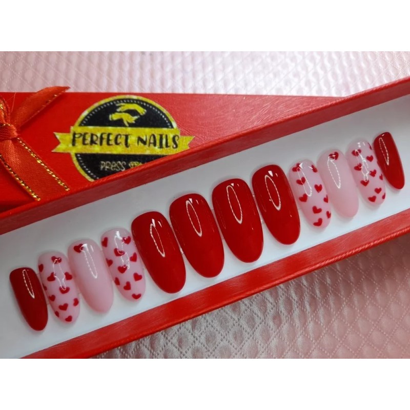 Perfect Nails Press On Uñas Press On San Valentin Calidad