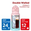 OLDLEY 500 ml Children's Stainless Steel Water Bottle with Straw