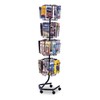 Safco Products 4128CH Wire Brochure Display Rack, Charcoal