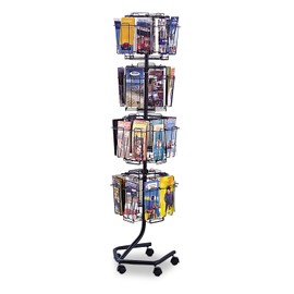 Safco Products 4128CH Wire Brochure Display Rack, Charcoal