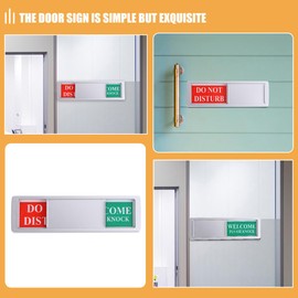 DIYEAH 4pcs Identification Signs Metal Door Tags Reminding Tag Door Magnet Board Door Magnet Sign Do Not Disturb Magnet Sign Hotel Door Remind Sign Do Not Disturb Sign Board Door Sign
