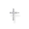 Thomas Sabo Women's Single Stud Earrings Cross Silver 925 Sterling