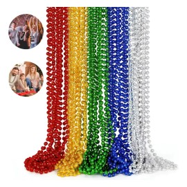 Collares de Bolitas de Plástico para Fiesta, Pack de 100