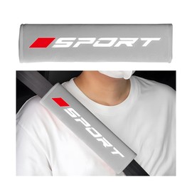 Mandark Car Seat Belt Pad, Vehicle Seatbelt Shoulder Strap Cover for More Comfortable Driving, Auto Interior Safety Belt Protection Cushion Accessories, Universal for SUV, Truck, RV (Gray)