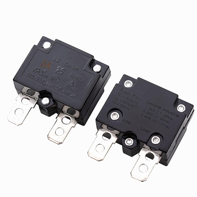 weelye 2Pcs 5A 125/250Vac 50Vdc Automatic Reset Relay Thermal Switch