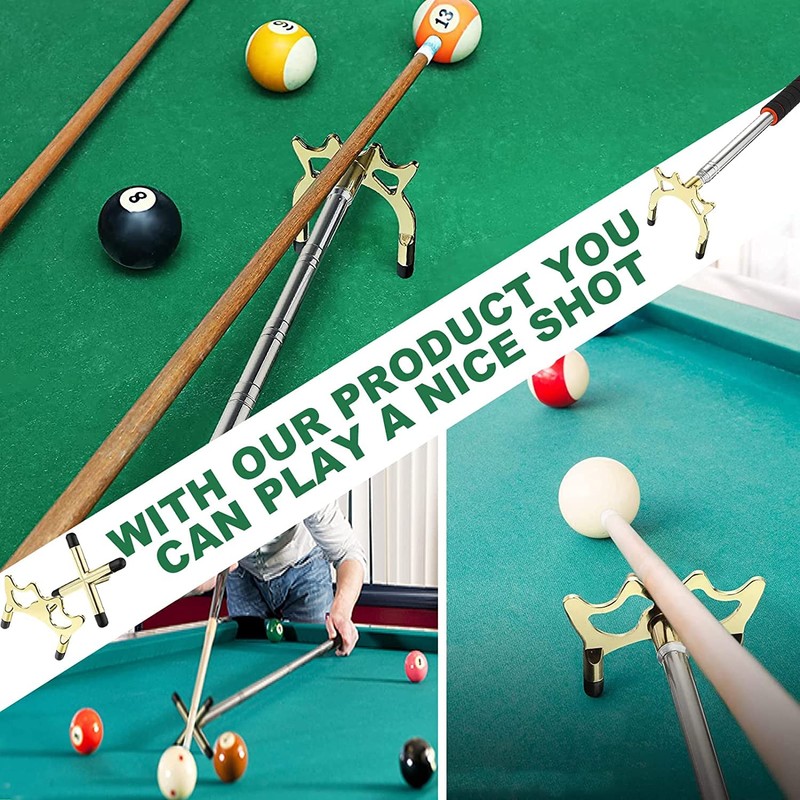 crayfomo Retractable Billiards Cue Stick Bridge, Snooker Pool Cue Bridge