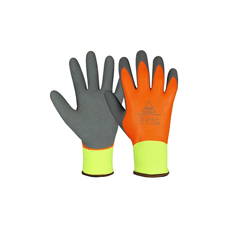 Hase SuperFlex Thermo+ Winter Gloves Size 11 Latex Fully Coated