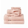 TRULY SOFT Quick Dry Blush 6 Piece Towel Set, Solid