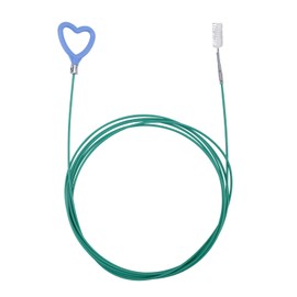 BOXOB 1pc Auto Sunroof Drain Cleaning Tool, 118in Flexible Long Pipe Cleaners Heart Handle Design Sun Roof Drain Unclogger Snake Brush Pipe Cleaning Kit Tool for Car Sunroof Trunk Wiper Accessories