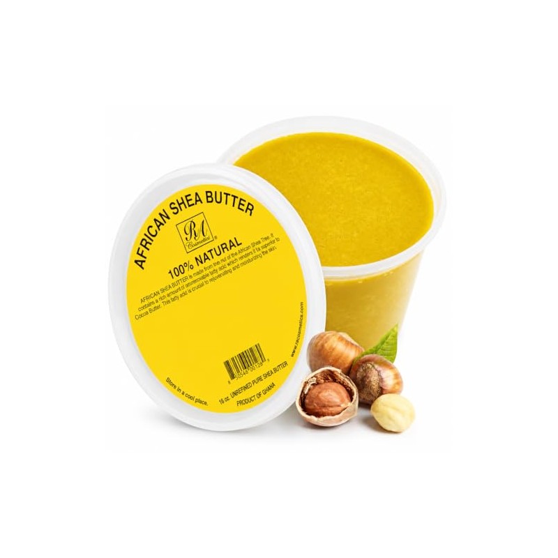 Ra Cosmetics African Shea Butter 100% Natural, 16 Oz