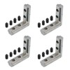 sourcing map L-Shape Interior Joint Bracket, 4Pcs Inside Corner Connectors
