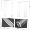 Levemolo 4pcs Transparent Plastic Test Tubes for Hydroponic Plant Propagation
