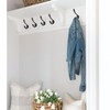 rumdraw Industrial Pipe Hooks 5 Pack, Rustic Wall Mounted Coat