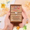 GBTBYS First Day of Preschol Bracelet 2 Pcs Dinosaur Heart