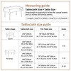 UWWGKK Linen Tablecloths for Rectangle Tables, Waterproof Tablecloth Advanced Waterproofing