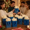Ranfashiong 12 Pcs Sets 4.7”x4“x2.3” Small Bag with Tissue Paper
