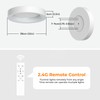 Annaror RGB LED Flush Mount Ceiling Light with Remote Control,