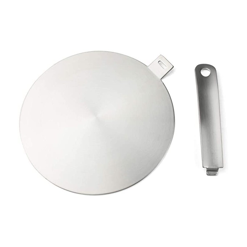Heat Diffuser Stainless Steel Induction Adapter Plate Removable Handle Coffee