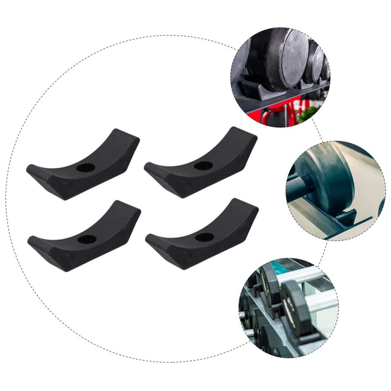 CAXUSD 4Pcs Dumbbell Saddles Durable Plastic Dumbbell Cradles for Replacement