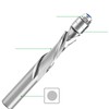 Compression Flush Trim Router Bit Cemented Carbide 1/2 Shank Spiral
