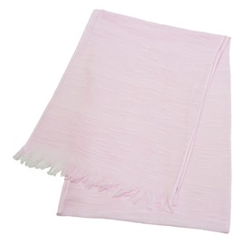 WKG UV Protection Cotton Scarf, Made in Senshu, Made in Japan, Approx. 11.4 x 63.0 inches (29 x 160 cm), Long Type, UV Stole, Peach Yellow, Saxophone, Purple, Beige, Sakura, Muscat, Milky, cherry
