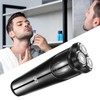 Electric Beard Trimmer 3 Heads Waterproof Powerful Low Noise Portable