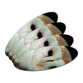 Barn Owl - Bird Double-Sided Oval Nail File Emery Board Set 4 Pack