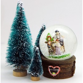 30062 Souvenir Snow Globe Hut Greeting Alm Drive 65 mm Diameter Shake Ball Travel Souvenir Germany ALM Upper Bavaria Austria