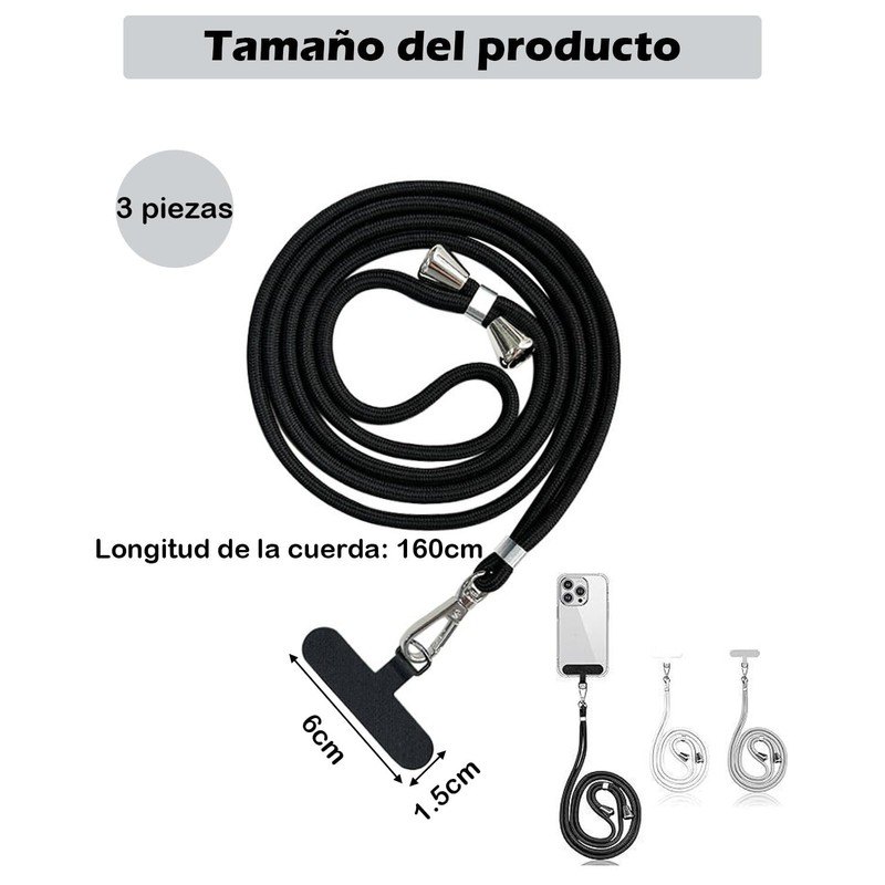 ZSKEUR 3 Piezas Cordon para El Telefono, Correa Celular, Cordón