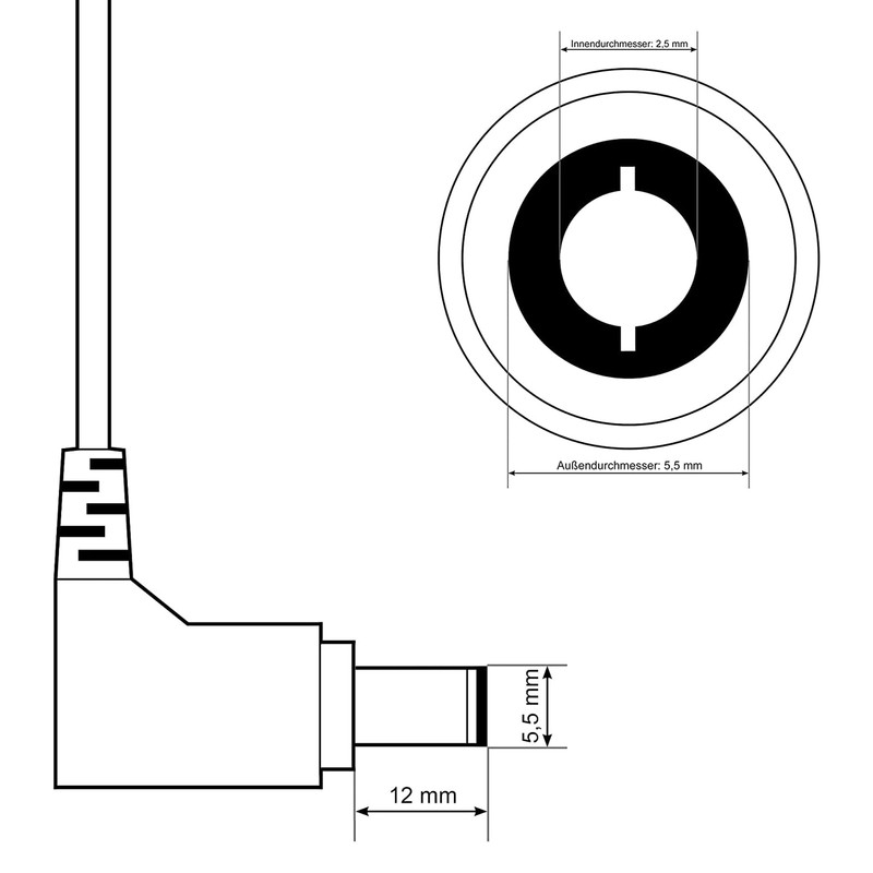 LEICKE Ull Universal Power Supply, 5.5 x 2.5 mm Plug