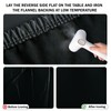 vctops 100% Waterproof Pu Leather Round Table Cloth Cover, Oil