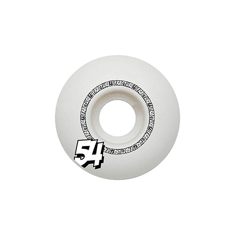 Fracture Skateboards Comic Classic Skateboard Wheels White 54mm