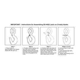 Crosby Ss4055 3/4Tc-1Ta Hook Latch (1090027)