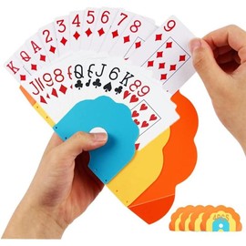 Card Holders for Playing Cards Hands-Free Playing Card Holder for  and Adults, Cards Game Holder for  Parties, Family Card Game Nights - Color: Set of 2
